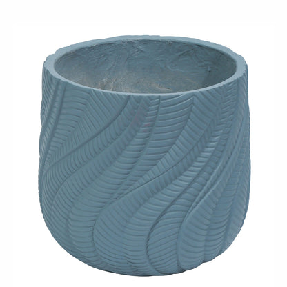 Ghiveci ecologic, Eco-friendly, Naimeed D6381, Mic, din materiale minerale, Albastru Provincial, 26x29x29cm