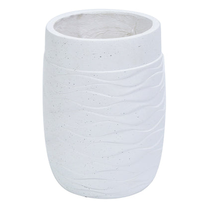 Ghiveci ecologic, Eco-friendly, Naimeed D6382, Mare, din materiale minerale, Alb, 57x40x40cm