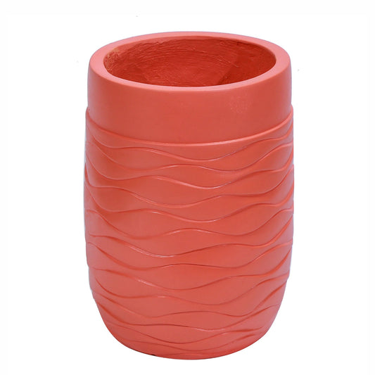 Ghiveci ecologic, Eco-friendly, Naimeed D6383, Mediu, din materiale minerale, Caramiziu, 41,5x29x29cm