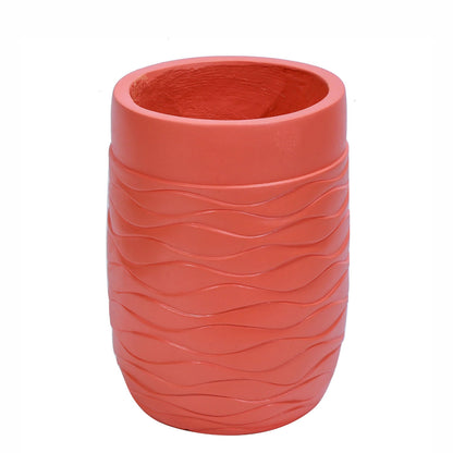 Ghiveci ecologic, Eco-friendly, Naimeed D6383, Mic, din materiale minerale, Caramiziu, 30x21x21cm