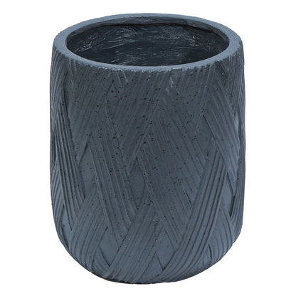 Ghiveci ecologic, Eco-friendly, Naimeed D6385, Mare, din materiale minerale, Negru, 50x47x47cm