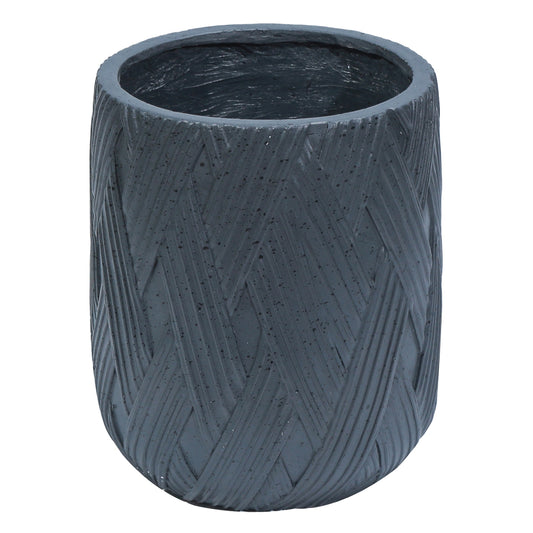 Ghiveci ecologic, Eco-friendly, Naimeed D6385, Mare, din materiale minerale, Negru, 50x47x47cm