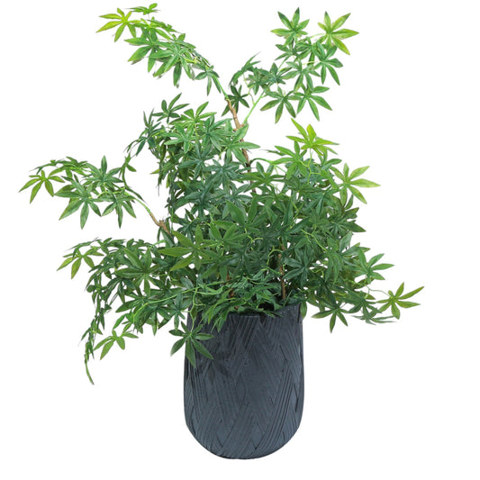 Ghiveci ecologic, Eco-friendly, Naimeed D6385, Mare, din materiale minerale, Negru, 50x47x47cm
