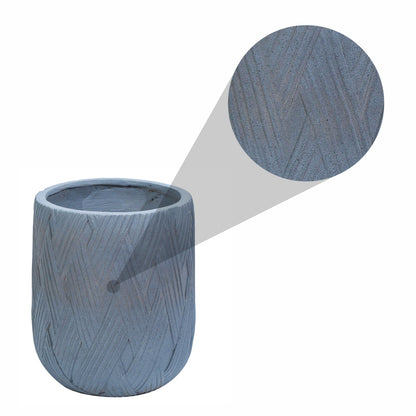 Ghiveci ecologic, Eco-friendly, Naimeed D6387, Mare, din materiale minerale, Gri, 50x47x47cm