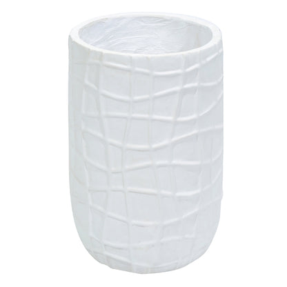 Ghiveci ecologic, Eco-friendly, Naimeed D6388, Mare, din materiale minerale, Alb, 57x35x35cm