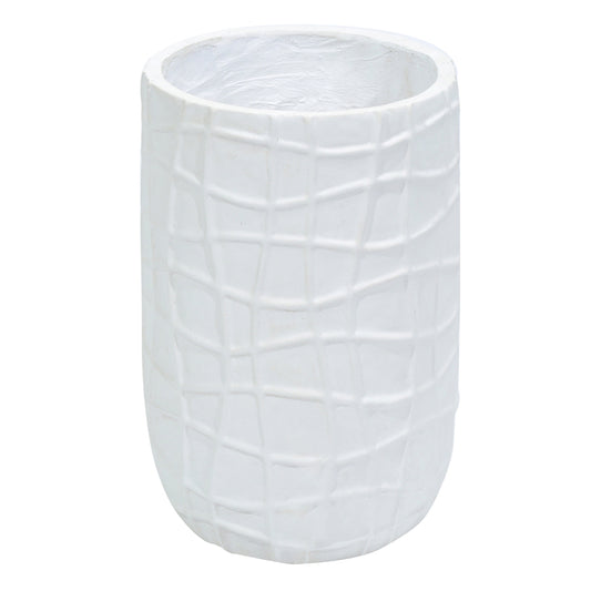 Ghiveci ecologic, Eco-friendly, Naimeed D6388, Mare, din materiale minerale, Alb, 57x35x35cm