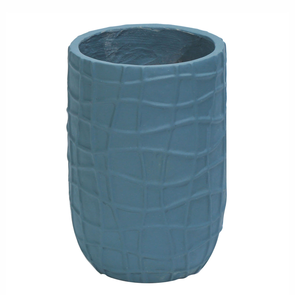 Ghiveci ecologic, Eco-friendly, Naimeed D6389 Mediu, din materiale minerale, Albastru Provincial, 41x26x26cm
