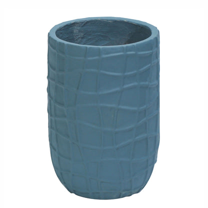 Ghiveci ecologic, Eco-friendly, Naimeed D6389 Mediu, din materiale minerale, Albastru Provincial, 41x26x26cm