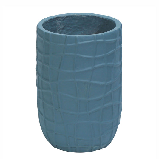 Ghiveci ecologic, Eco-friendly, Naimeed D6389 Mediu, din materiale minerale, Albastru Provincial, 41x26x26cm