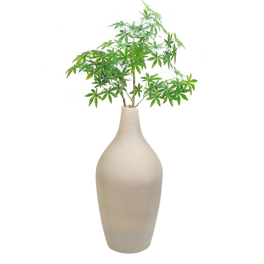 Ghiveci ecologic, Eco-friendly, Naimeed D6399, Mic, din materiale minerale, Crem, 56x28x28cm