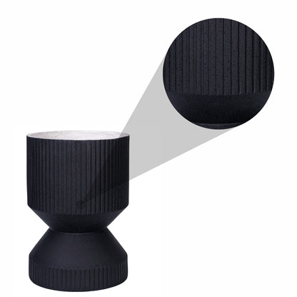 Ghiveci ecologic, Eco-friendly, Naimeed D6407, din materiale minerale, Negru, 47x35x35cm
