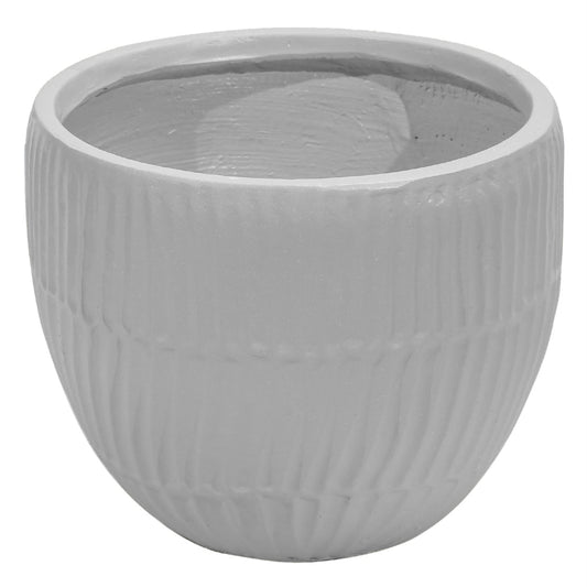 Ghiveci ecologic, Eco-friendly, Naimeed D6411, Mare, din materiale minerale, Gri, 35x42x42cm