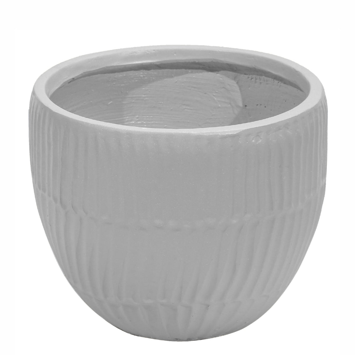Ghiveci ecologic, Eco-friendly, Naimeed D6411, Mic, din materiale minerale, Gri, 25x29x29cm