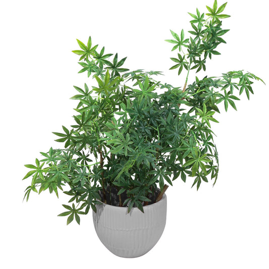 Ghiveci ecologic, Eco-friendly, Naimeed D6411, Mic, din materiale minerale, Gri, 25x29x29cm