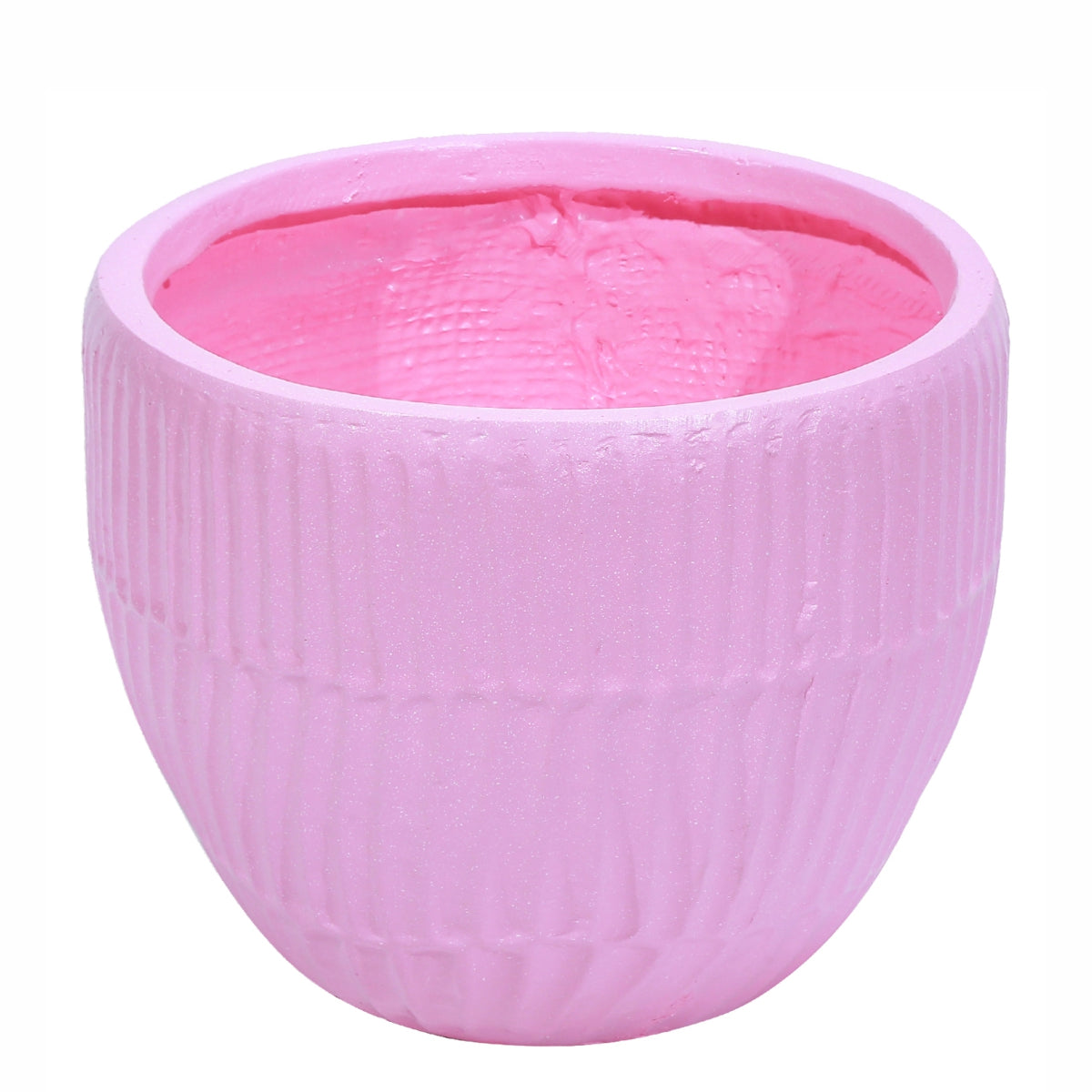 Ghiveci ecologic, Eco-friendly, Naimeed D6412, Mic, din materiale minerale, Roz, 25x29x29cm