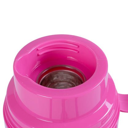 Termos, Naimeed D6418, pentru bauturi reci sau calde, Sticla si ABS, 1.8L, Roz, 160x345x132mm