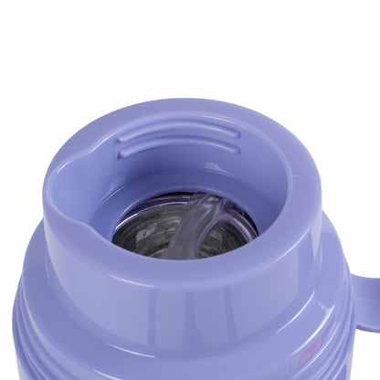 Termos, Naimeed D6418, pentru bauturi reci sau calde, Sticla si ABS, 1.8L, Albastru, 160x345x132mm
