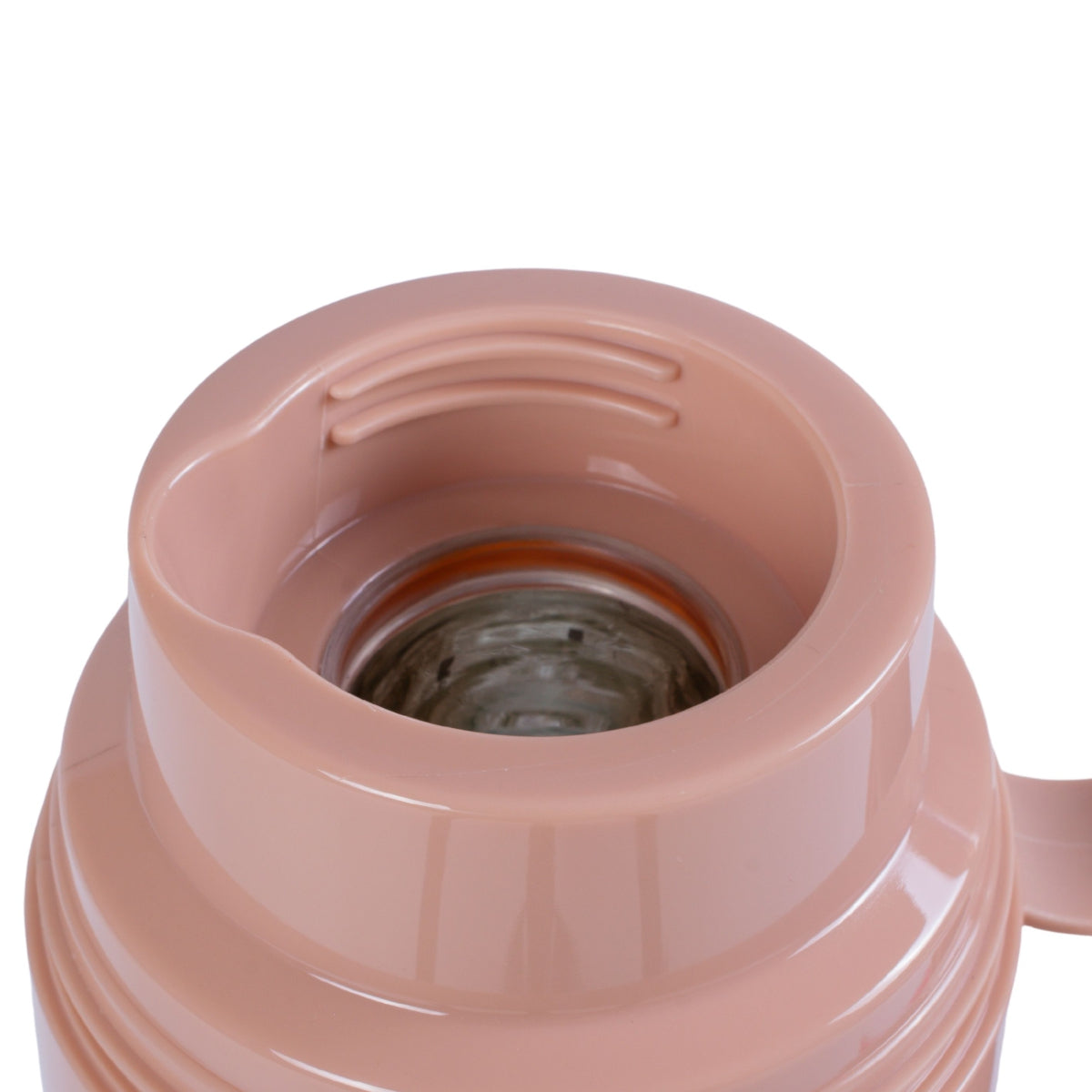 Termos, Naimeed D6418, pentru bauturi reci sau calde, Sticla si ABS, 1.8L, Maro, 160x345x132mm
