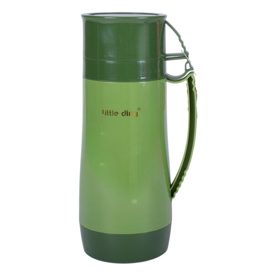 Termos, Naimeed D6418, pentru bauturi reci sau calde, Sticla si ABS, 1.8L, Verde, 160x345x132mm