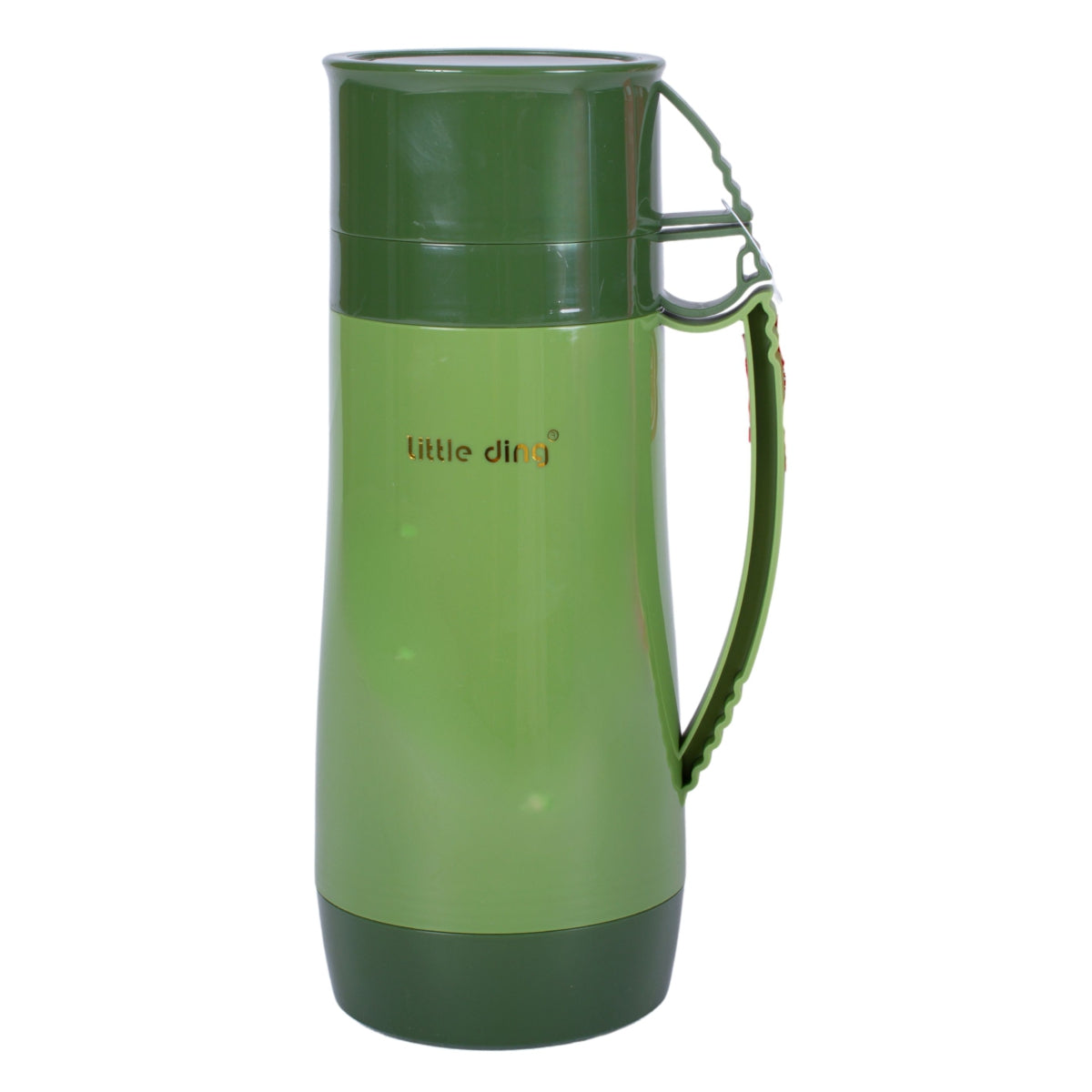 Termos, Naimeed D6413, pentru bauturi reci sau calde, Sticla si ABS, 1L, Verde, 160x300x117mm