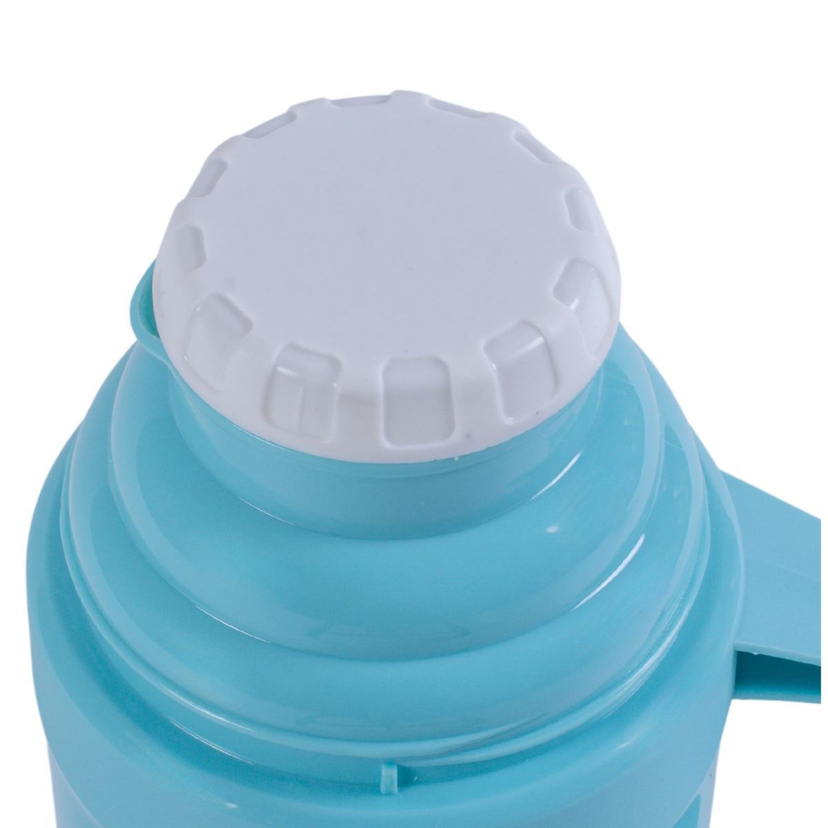 Termos, Naimeed D6417, pentru bauturi reci sau calde, Sticla si ABS, 1.8L, Turcoaz, 160x345x130mm