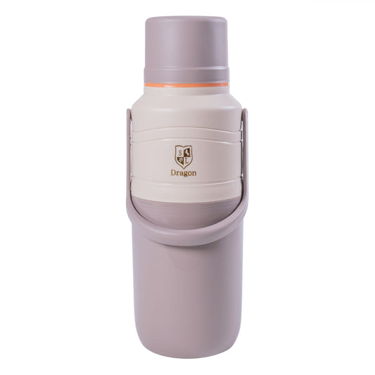 Termos, Naimeed D6421, pentru bauturi reci sau calde, Sticla si ABS, 2L, Gri, 114x400x200mm