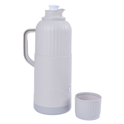 Termos, Naimeed D6422, pentru bauturi reci sau calde, Sticla si ABS, 2L, Gri, 137x390x160mm