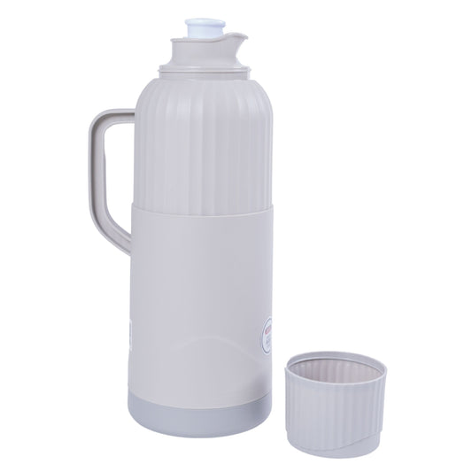 Termos, Naimeed D6422, pentru bauturi reci sau calde, Sticla si ABS, 2L, Gri, 137x390x160mm