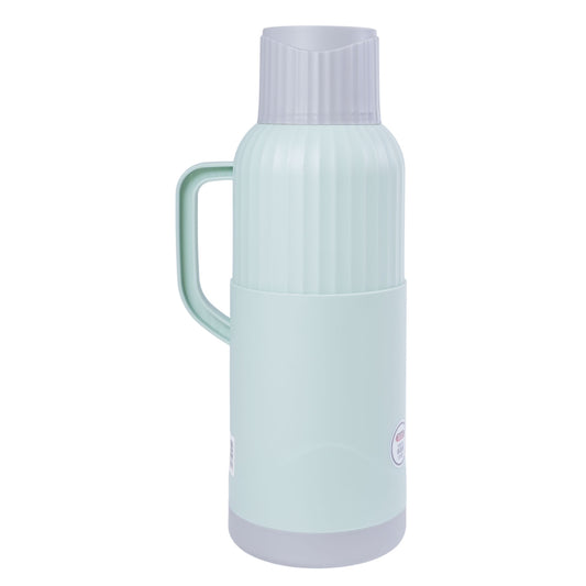 Termos, Naimeed D6422, pentru bauturi reci sau calde, Sticla si ABS, 2L, Turcoaz, 137x390x160mm
