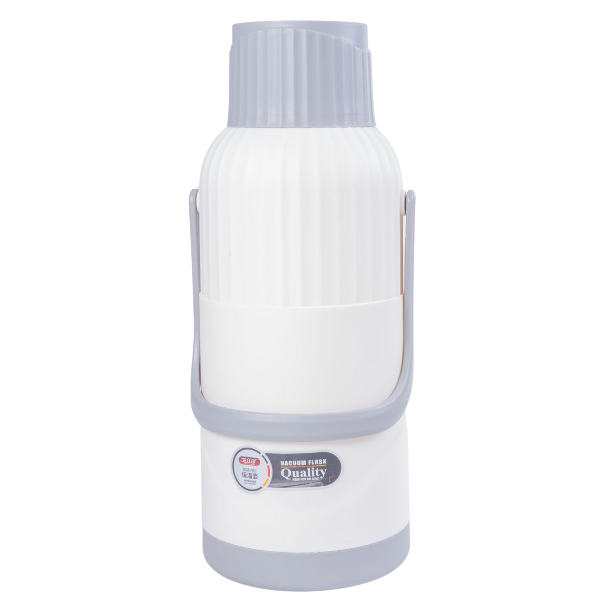 Termos, Naimeed D6423, pentru bauturi reci sau calde, Sticla si ABS, 3L, Alb, 165x480x162mm