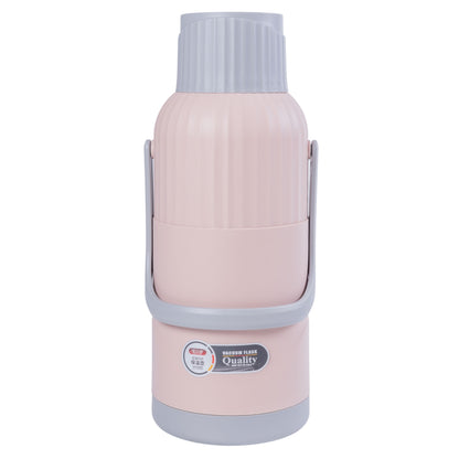 Termos, Naimeed D6423, pentru bauturi reci sau calde, Sticla si ABS, 3L, Roz, 165x480x162mm