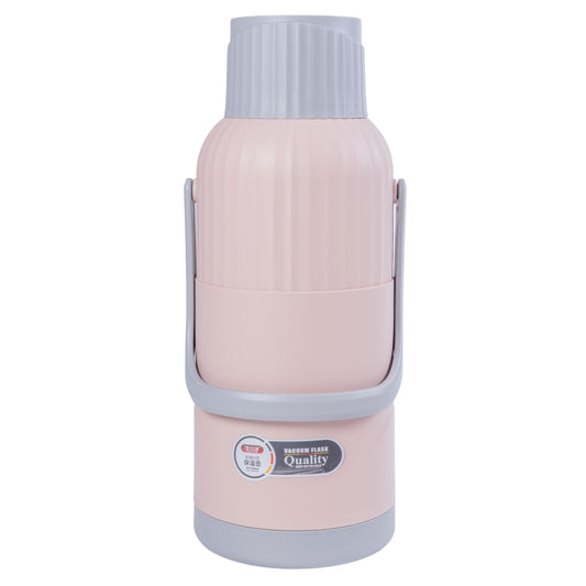 Termos, Naimeed D6423, pentru bauturi reci sau calde, Sticla si ABS, 3L, Roz, 165x480x162mm