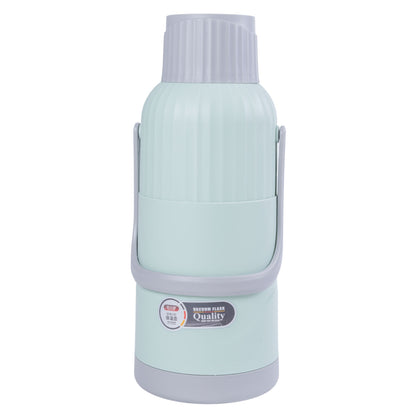 Termos, Naimeed D6423, pentru bauturi reci sau calde, Sticla si ABS, 3L, Turcoaz, 165x480x162mm