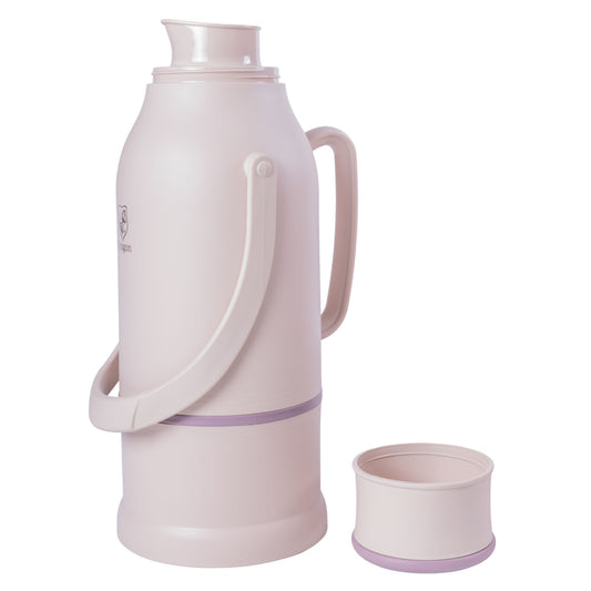 Termos, Naimeed D6424, pentru bauturi reci sau calde, Sticla si ABS, 3L, Crem, 165x500x200mm