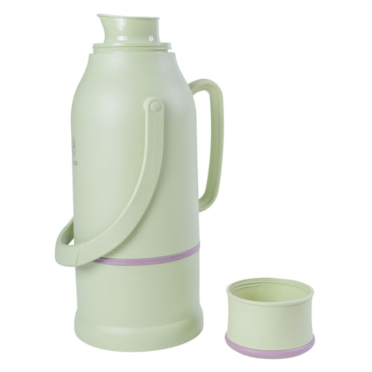 Termos, Naimeed D6424, pentru bauturi reci sau calde, Sticla si ABS, 3L, Verde, 165x500x200mm