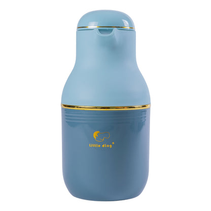Termos, Naimeed D6429, pentru bauturi reci sau calde, Sticla si ABS, 1.6L, Albastru, 130x320x170mm