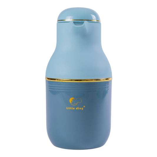 Termos, Naimeed D6429, pentru bauturi reci sau calde, Sticla si ABS, 1.6L, Albastru, 130x320x170mm