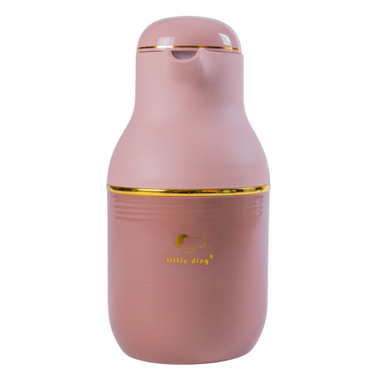 Termos, Naimeed D6429, pentru bauturi reci sau calde, Sticla si ABS, 1.6L, Maro, 130x320x170mm