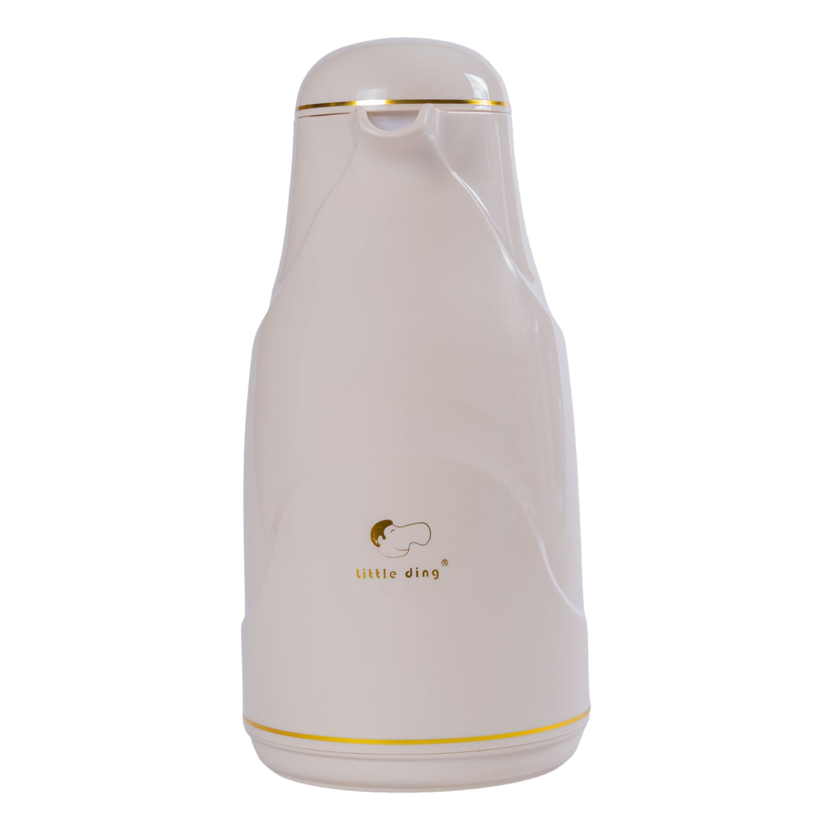 Termos, Naimeed D6428, pentru bauturi reci sau calde, Sticla si ABS, 1.3L, Crem, 140x300x180mm