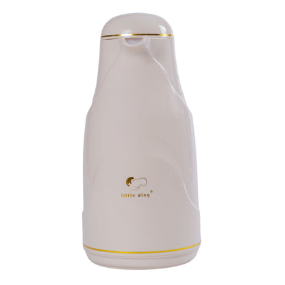Termos, Naimeed D6428, pentru bauturi reci sau calde, Sticla si ABS, 1.3L, Crem, 140x300x180mm