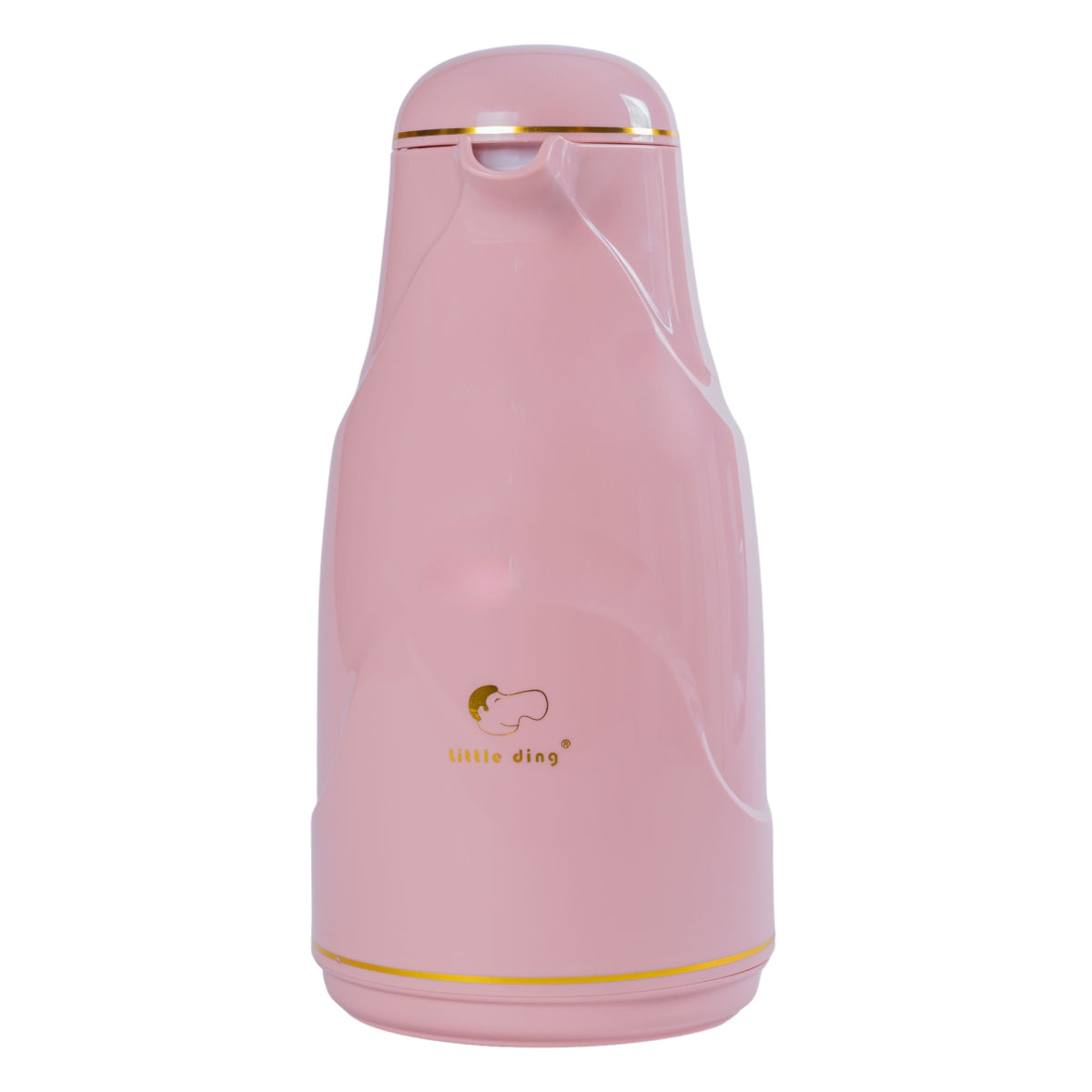 Termos, Naimeed D6428, pentru bauturi reci sau calde, Sticla si ABS, 1.3L, Roz, 140x300x180mm