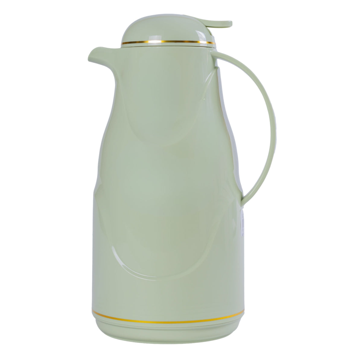 Termos, Naimeed D6430, pentru bauturi reci sau calde, Sticla si ABS, 1.4L, Verde, 145x320x190mm