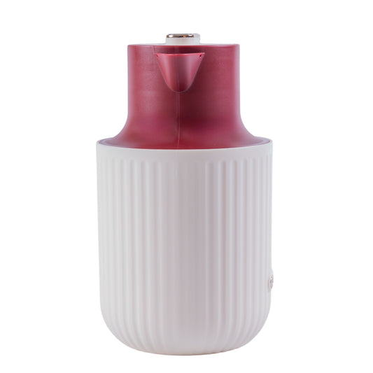 Termos, Naimeed D6435, pentru bauturi reci sau calde, Sticla si ABS, 1.5L, Visiniu, 150x260x200mm