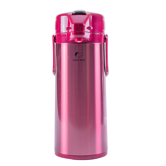 Termos, Naimeed D6439, pentru bauturi reci sau calde, Sticla si ABS, 2.5L, Rosu, 170x400x220mm