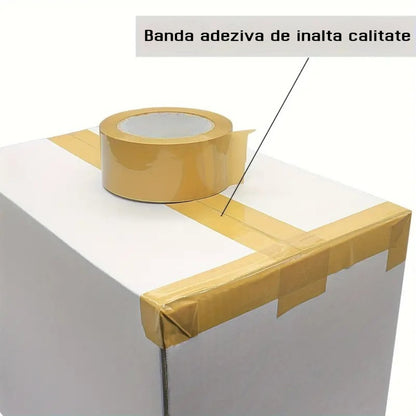 Banda adeziva, de tip scotch, 6 buc/set, Naimeed D6452, 100mx4.5cmx52μm, Maro transparent