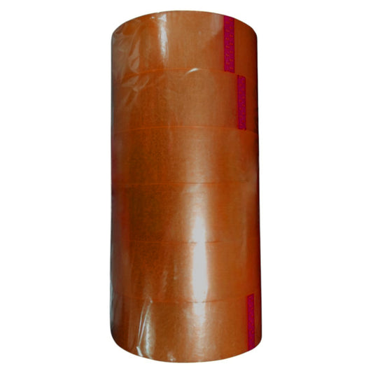 Banda adeziva, de tip scotch, 6 buc/set, Naimeed D6454, 200mx4.5cmx52μm, Maro transparent