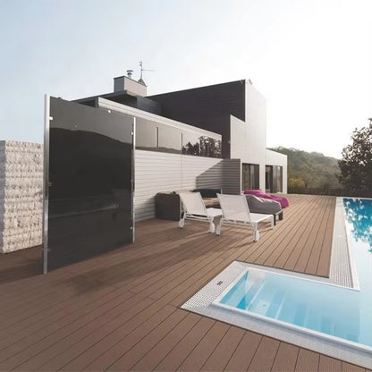 Pardoseala decking terasa din compozit WPC, Naimeed D7486, 280x14x2.5cm, Maro tec