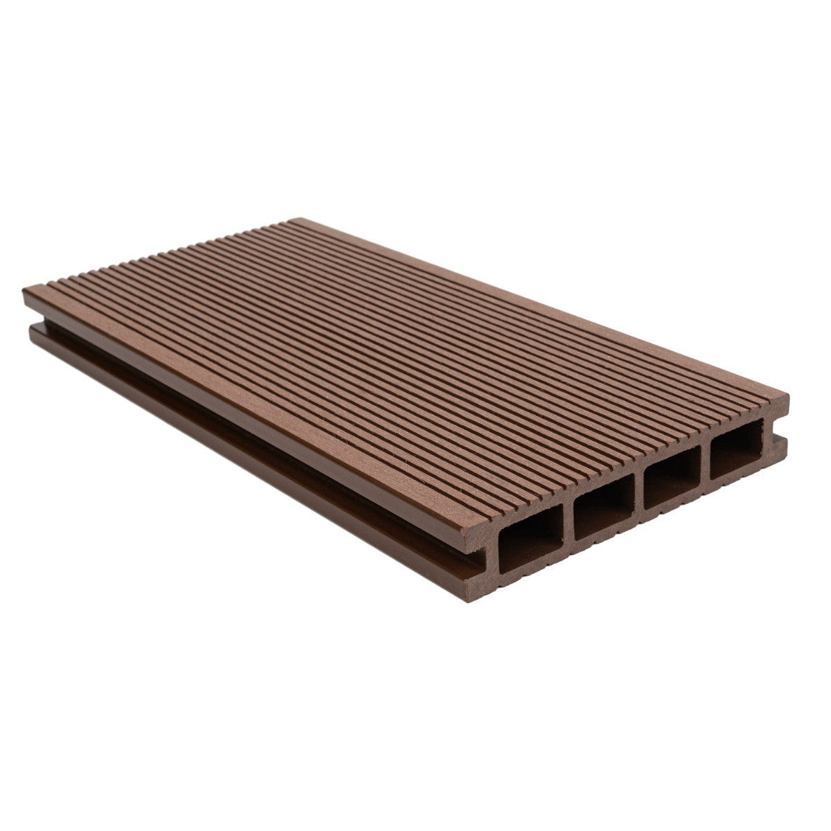 Pardoseala decking terasa din compozit WPC,  Naimeed D6463, 290x14.6x2.5cm, Maro inchis