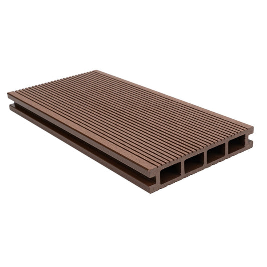 Pardoseala decking terasa din compozit WPC,  Naimeed D6463, 290x14.6x2.5cm, Maro inchis