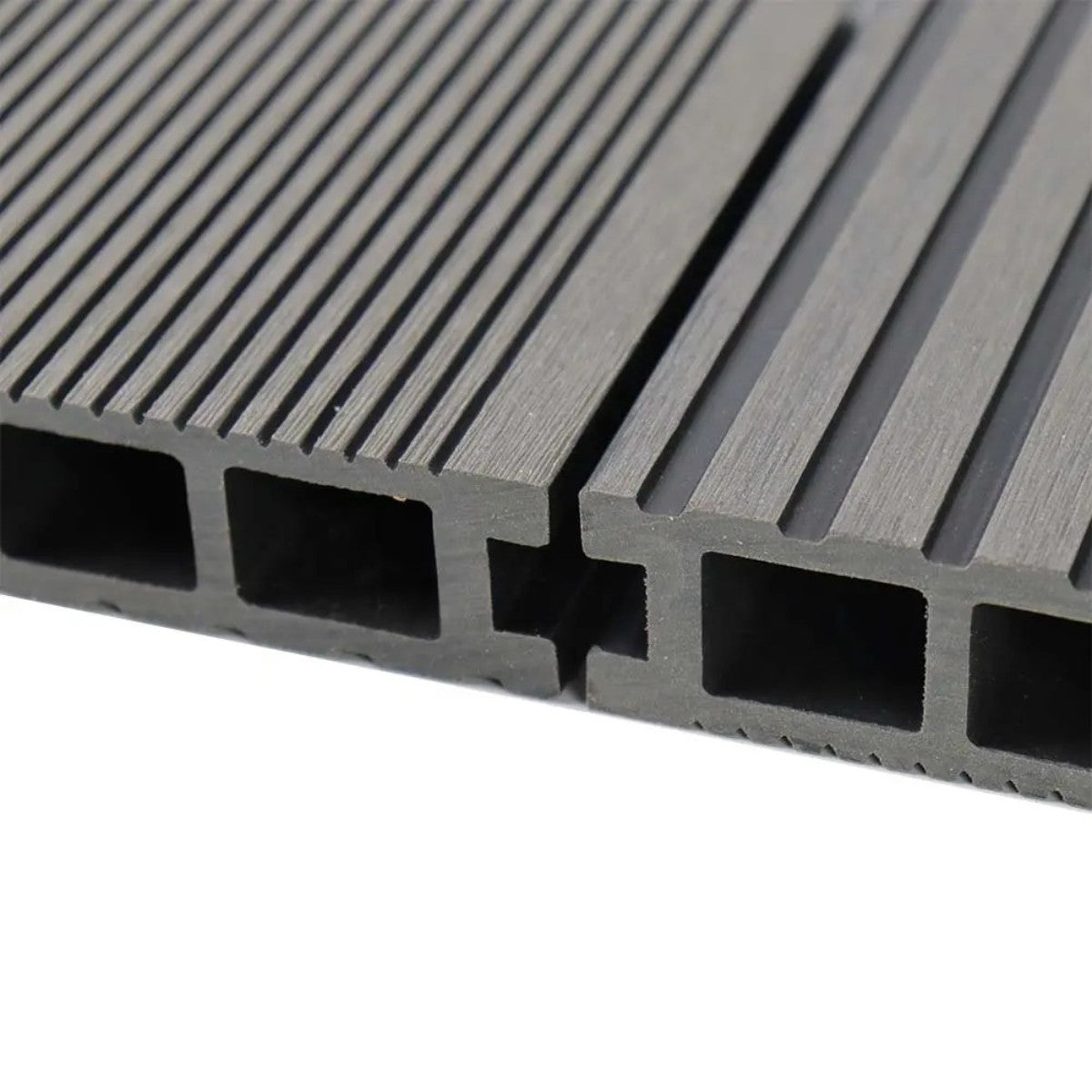 Pardoseala decking terasa din compozit WPC, Naimeed D6464, 290x14.6x2.5cm, Gri